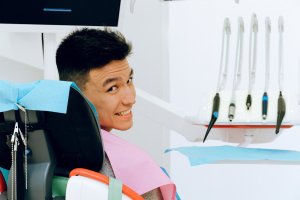 Man at dentist in Idaho Falls